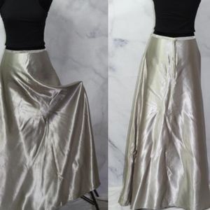 Handmade Silver Long Ankle Skirt (S-M)